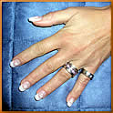 Gel-Fingerngel FRENCH in weiß gehalten