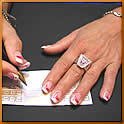 Nailart rot-weiß